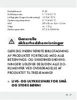 Preview for 37 page of Silvercrest 309633 Operation And Safety Notes