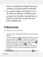 Preview for 72 page of Silvercrest 309633 Operation And Safety Notes