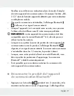 Preview for 77 page of Silvercrest 309633 Operation And Safety Notes