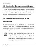 Preview for 60 page of Silvercrest 309942 Operating Instructions And Safety Instructions