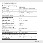 Предварительный просмотр 15 страницы Silvercrest 309972 Operation And Safety Notes