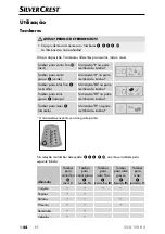 Предварительный просмотр 47 страницы Silvercrest 311001 Operating Instructions Manual