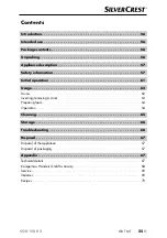 Предварительный просмотр 58 страницы Silvercrest 311001 Operating Instructions Manual