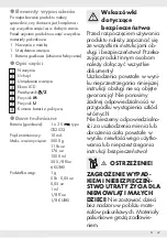 Предварительный просмотр 47 страницы Silvercrest 311003 Operation And Safety Notes