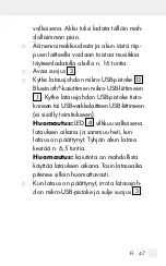 Предварительный просмотр 47 страницы Silvercrest 311609 1904 Operation And Safety Notes