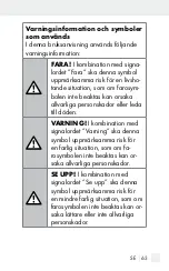 Предварительный просмотр 63 страницы Silvercrest 311609 1904 Operation And Safety Notes