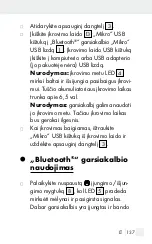 Предварительный просмотр 137 страницы Silvercrest 311609 1904 Operation And Safety Notes