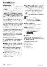 Preview for 11 page of Silvercrest 311790 Operating Instructions Manual