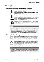 Preview for 32 page of Silvercrest 313165 Operating Instructions And Safety Instructions