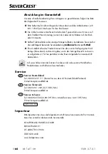 Preview for 67 page of Silvercrest 313165 Operating Instructions And Safety Instructions