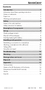 Preview for 4 page of Silvercrest 313587 Operating Instructions Manual