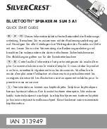 Preview for 1 page of Silvercrest 313949 Quick Start Manual