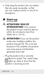 Предварительный просмотр 10 страницы Silvercrest 315498 Operation And Safety Notes