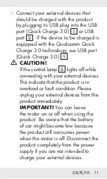 Предварительный просмотр 11 страницы Silvercrest 315498 Operation And Safety Notes