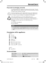 Предварительный просмотр 42 страницы Silvercrest 316064 1904 Operating Instructions Manual