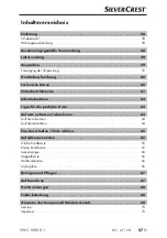 Предварительный просмотр 60 страницы Silvercrest 316129 1904 Operating Instructions Manual