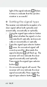 Preview for 44 page of Silvercrest 321204 1901 Assembly, Operating And Safety Instructions