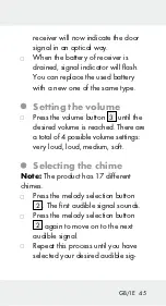 Preview for 45 page of Silvercrest 321204 1901 Assembly, Operating And Safety Instructions