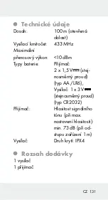 Предварительный просмотр 131 страницы Silvercrest 321204 1901 Assembly, Operating And Safety Instructions