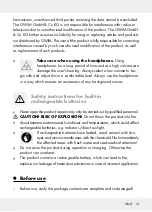 Preview for 31 page of Silvercrest 322177 1901 Operation And Safety Notes