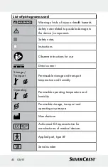 Preview for 40 page of Silvercrest 322244 Instructions For Use And Safety Notes