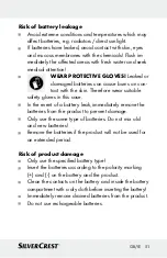 Preview for 51 page of Silvercrest 322244 Instructions For Use And Safety Notes