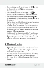 Preview for 121 page of Silvercrest 322244 Instructions For Use And Safety Notes