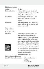 Preview for 208 page of Silvercrest 322244 Instructions For Use And Safety Notes