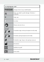 Предварительный просмотр 36 страницы Silvercrest 322247 Instructions For Use And Safety Notes