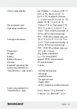 Предварительный просмотр 41 страницы Silvercrest 322247 Instructions For Use And Safety Notes