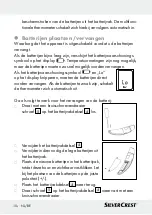 Предварительный просмотр 104 страницы Silvercrest 322247 Instructions For Use And Safety Notes