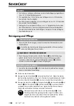 Preview for 29 page of Silvercrest 322511 1901 Operating Instructions Manual