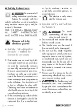 Preview for 9 page of Silvercrest 324120 1901 Operation And Safety Instructions