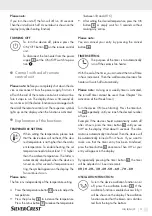 Предварительный просмотр 14 страницы Silvercrest 324120 1901 Operation And Safety Instructions