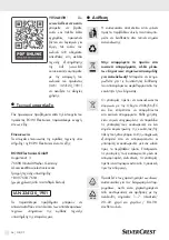 Preview for 36 page of Silvercrest 324120 1901 Operation And Safety Instructions