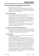 Preview for 14 page of Silvercrest 325703 1910 Operating Instructions Manual