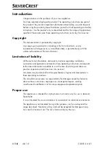 Preview for 17 page of Silvercrest 325703 1910 Operating Instructions Manual