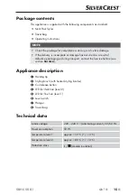 Preview for 18 page of Silvercrest 325703 1910 Operating Instructions Manual