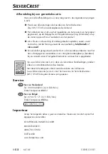 Preview for 55 page of Silvercrest 325703 1910 Operating Instructions Manual