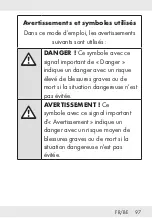 Предварительный просмотр 97 страницы Silvercrest 325997 1901 Operation And Safety Notes