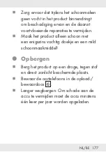 Предварительный просмотр 177 страницы Silvercrest 325997 1901 Operation And Safety Notes