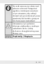 Предварительный просмотр 191 страницы Silvercrest 325997 1901 Operation And Safety Notes