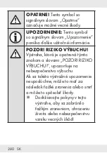 Предварительный просмотр 280 страницы Silvercrest 325997 1901 Operation And Safety Notes