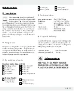 Предварительный просмотр 33 страницы Silvercrest 326517_1904 Operation And Safety Notes