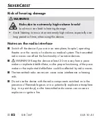 Preview for 85 page of Silvercrest 330701 2001 Operating Instructions Manual