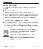 Preview for 109 page of Silvercrest 330701 2001 Operating Instructions Manual