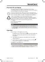 Preview for 12 page of Silvercrest 331074 1907 Operating Instructions Manual