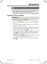 Preview for 14 page of Silvercrest 331074 1907 Operating Instructions Manual