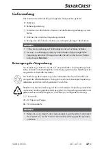 Preview for 30 page of Silvercrest 331075 1910 Operating Instructions Manual