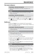 Preview for 34 page of Silvercrest 331075 1910 Operating Instructions Manual